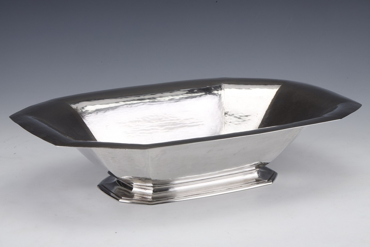 Orfèvre HENIN - Centre de table en argent massif époque ART DECO