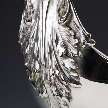 Solid silver centerpiece on its frame Germany late 19th century