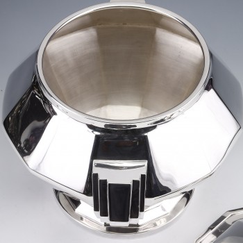 Goldsmith MOTTI - Art deco solid silver centerpiece
