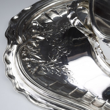 RISLER & CARRE - Important 19th century sterling silver centerpiece