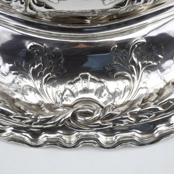 RISLER & CARRE - Important 19th century sterling silver centerpiece