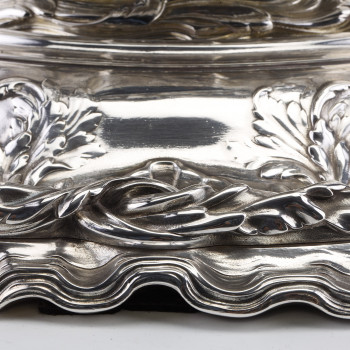 RISLER & CARRE - Important 19th century sterling silver centerpiece