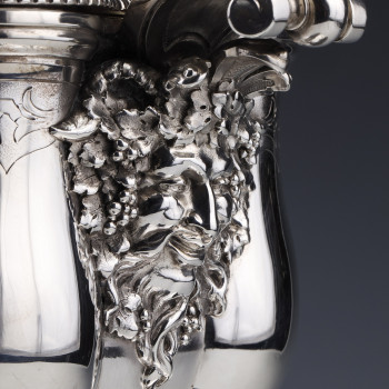 A. AUCOC - Important Table Centerpiece in Sterling Silver Late 19th Century