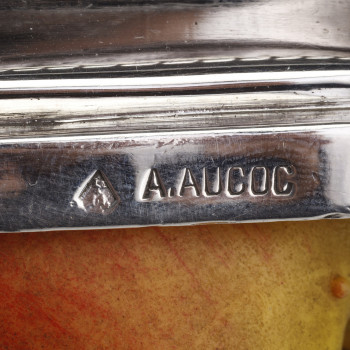 A. AUCOC - Important Table Centerpiece in Sterling Silver Late 19th Century