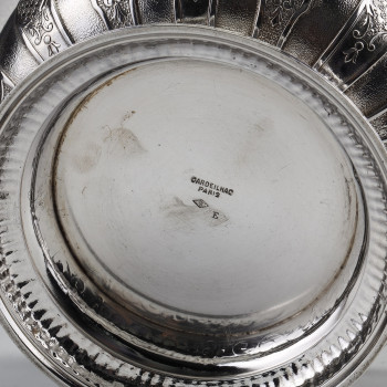 Cardeilhac - Tea and coffee service in sterling silver, 19th century Model LOUIS XIV MASCARONS