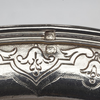 Cardeilhac - Tea and coffee service in sterling silver, 19th century Model LOUIS XIV MASCARONS