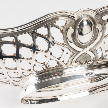 Silversmith SOUCHE LAPPARRA - Solid silver basket circa 20th century