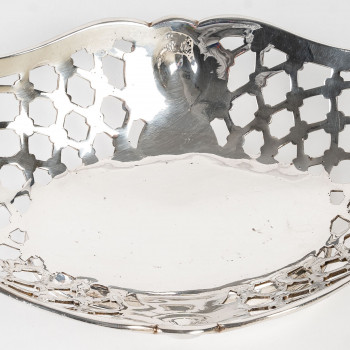 Silversmith SOUCHE LAPPARRA - Solid silver basket circa 20th century