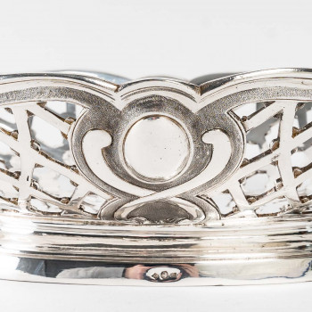 Silversmith SOUCHE LAPPARRA - Solid silver basket circa 20th century