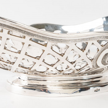 Silversmith SOUCHE LAPPARRA - Solid silver basket circa 20th century