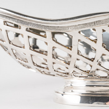 Silversmith SOUCHE LAPPARRA - Solid silver basket circa 20th century