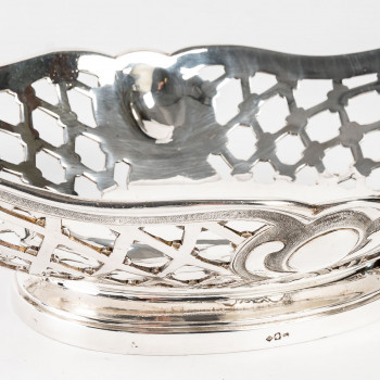 Silversmith SOUCHE LAPPARRA - Solid silver basket circa 20th century