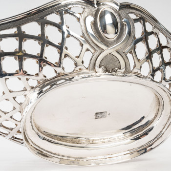 Silversmith SOUCHE LAPPARRA - Solid silver basket circa 20th century