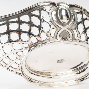 Silversmith SOUCHE LAPPARRA - Solid silver basket circa 20th century