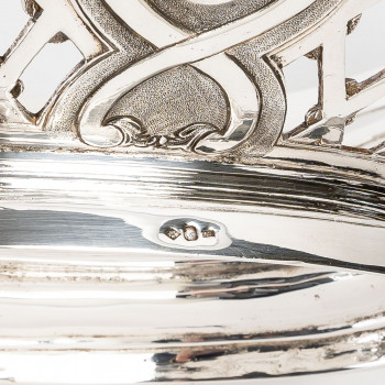 Silversmith SOUCHE LAPPARRA - Solid silver basket circa 20th century