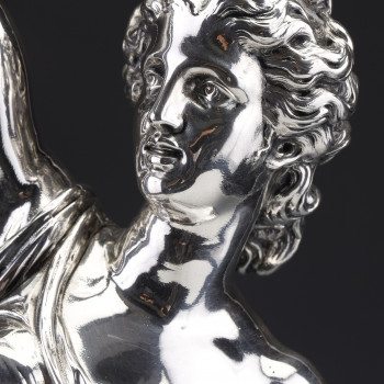 Jacques Léonard MAILLET - Allegorical statue in solid silver - 19th century