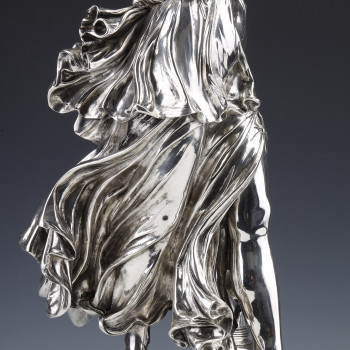 Jacques Léonard MAILLET - Allegorical statue in solid silver - 19th century