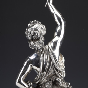 Jacques Léonard MAILLET - Allegorical statue in solid silver - 19th century