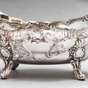 Goldsmith: J.B. FRANCOIS - Important 19th century solid silver planter