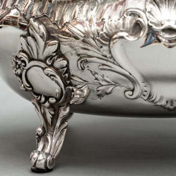 Goldsmith: J.B. FRANCOIS - Important 19th century solid silver planter