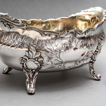 Goldsmith: J.B. FRANCOIS - Important 19th century solid silver planter