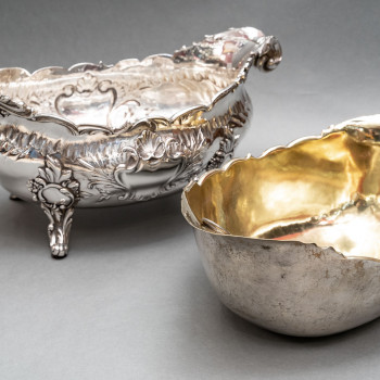 Goldsmith: J.B. FRANCOIS - Important 19th century solid silver planter