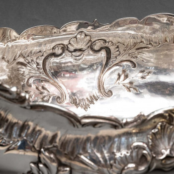 Goldsmith: J.B. FRANCOIS - Important 19th century solid silver planter