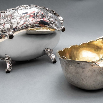 Goldsmith: J.B. FRANCOIS - Important 19th century solid silver planter