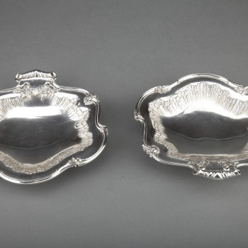 Silversmith Bointaburet - Pair of solid silver displays from the late 19th