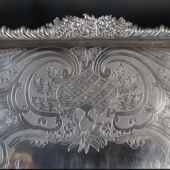 Charles Nicolas ODIOT - Important solid silver tray circa 1840/1860