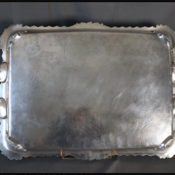Charles Nicolas ODIOT - Important solid silver tray circa 1840/1860
