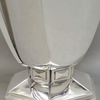 Silversmith BOULENGER - ART DECO solid silver vase circa 1925/1930