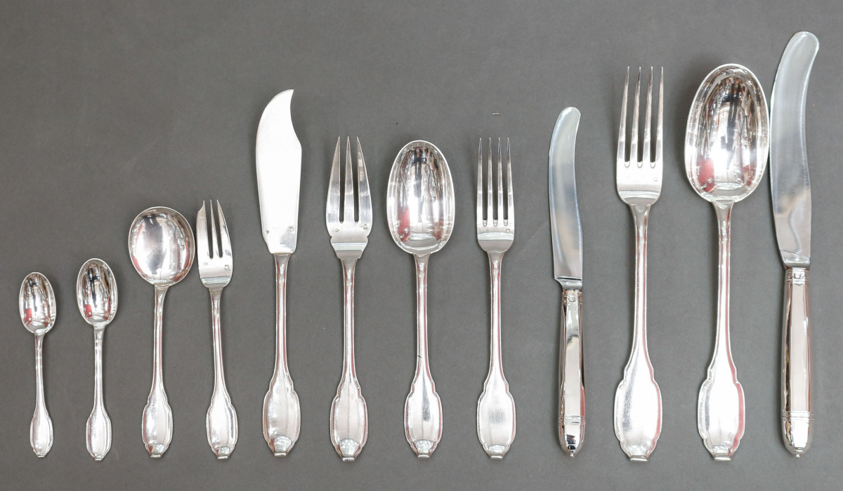 LAGRIFFOUL & LAVAL STERLING SILVER SET 152 PIECES