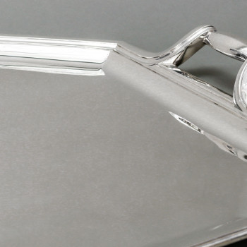 Goldsmith TETARD - ART DECO solid silver tray circa 1930