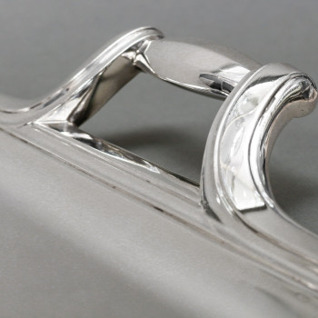 Goldsmith TETARD - ART DECO solid silver tray circa 1930