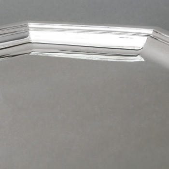 Goldsmith TETARD - ART DECO solid silver tray circa 1930