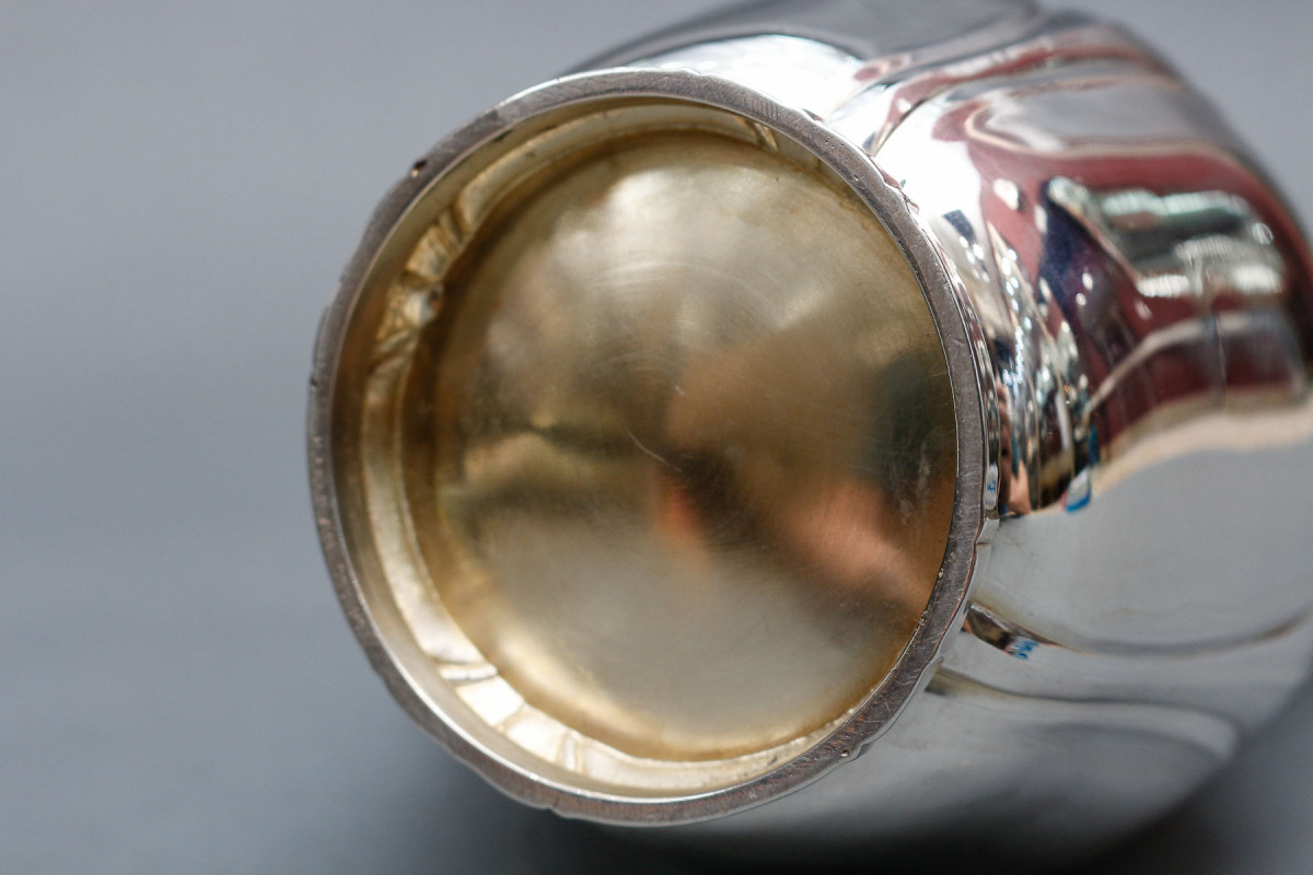 LELIÈVRE (Eugène-Alfred) – Verseuse en argent Massif TIFFANY circa 1880  ART NOUVEAU