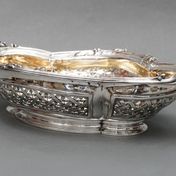 CARDEILHAC - 19th century solid silver fruit basket