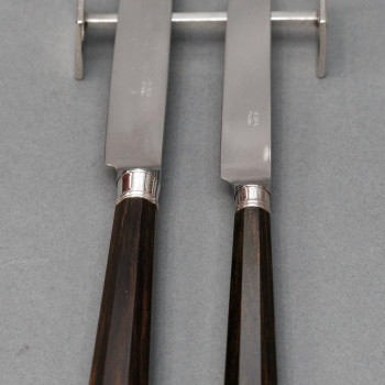 Goldsmith PROST - 18 knife holders in solid silver ART DECO period