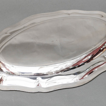 BOIN TABURET – Large solid silver dish – Early 20th century