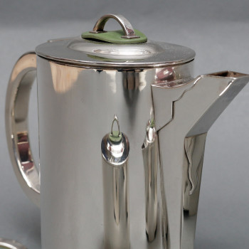 C. FJERDINGSTAD - Modernist tea/coffee service in solid silver Circa 1950