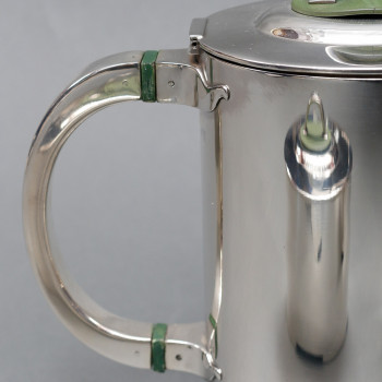 C. FJERDINGSTAD - Modernist tea/coffee service in solid silver Circa 1950