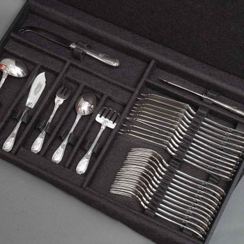 Silversmith HENIN - 120-piece solid silver cutlery set - Minerva