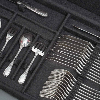 Silversmith HENIN - 120-piece solid silver cutlery set - Minerva