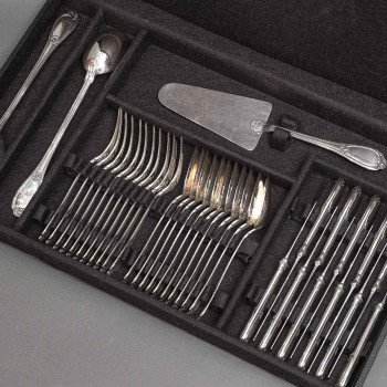 Silversmith HENIN - 120-piece solid silver cutlery set - Minerva