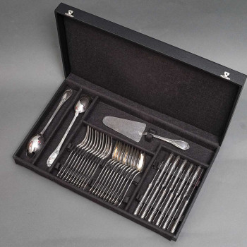 Silversmith HENIN - 120-piece solid silver cutlery set - Minerva