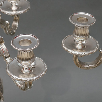 Goldsmith: Gaston SIGNARD - Pair of solid silver candelabra from the early 20th century