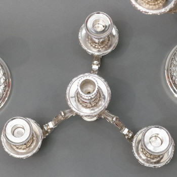 Goldsmith: Gaston SIGNARD - Pair of solid silver candelabra from the early 20th century