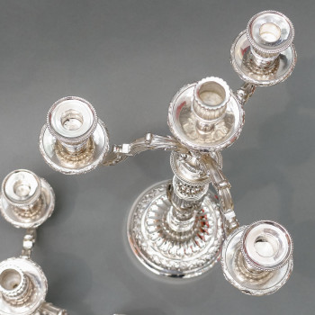 Goldsmith: Gaston SIGNARD - Pair of solid silver candelabra from the early 20th century