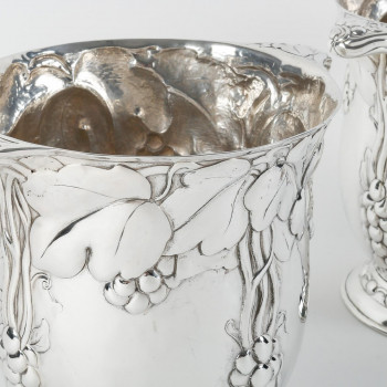 JEAN SERRIERE - Pair of Silver Coolers circa 1900